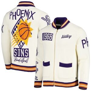 The Wild Collective Phoenix Suns Jacquard Full-Zip Sweater Medium